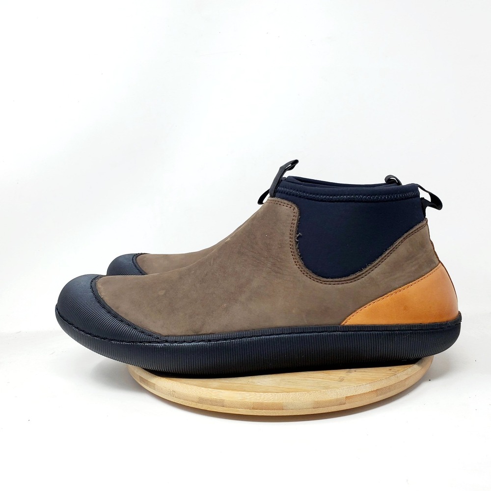 Greys Camp Slipper Boots Men 11 Brown Leather Slip On Duck Shoes